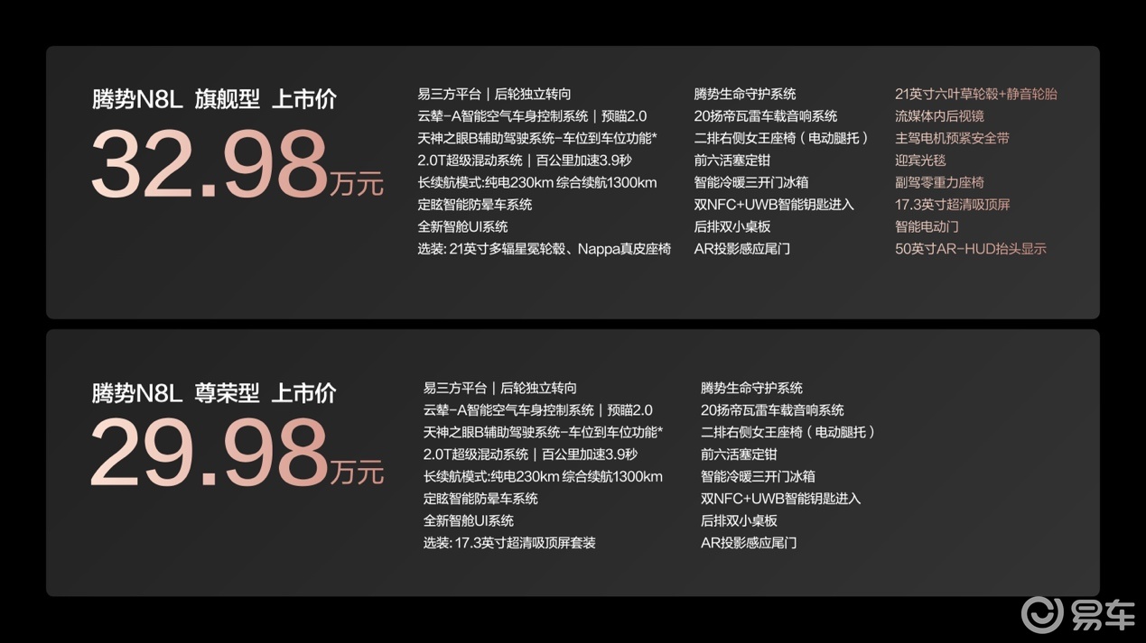 腾势 N8L 正式上市：重塑家庭豪华 SUV 标杆